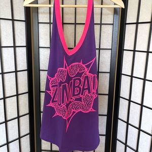 Zumba Racerback Tank Top, Purple and Pink